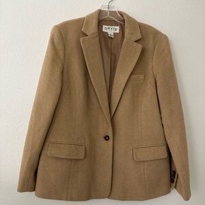Vintage Orvis 100% Camel Hair Tan Blazer Women Sz 14